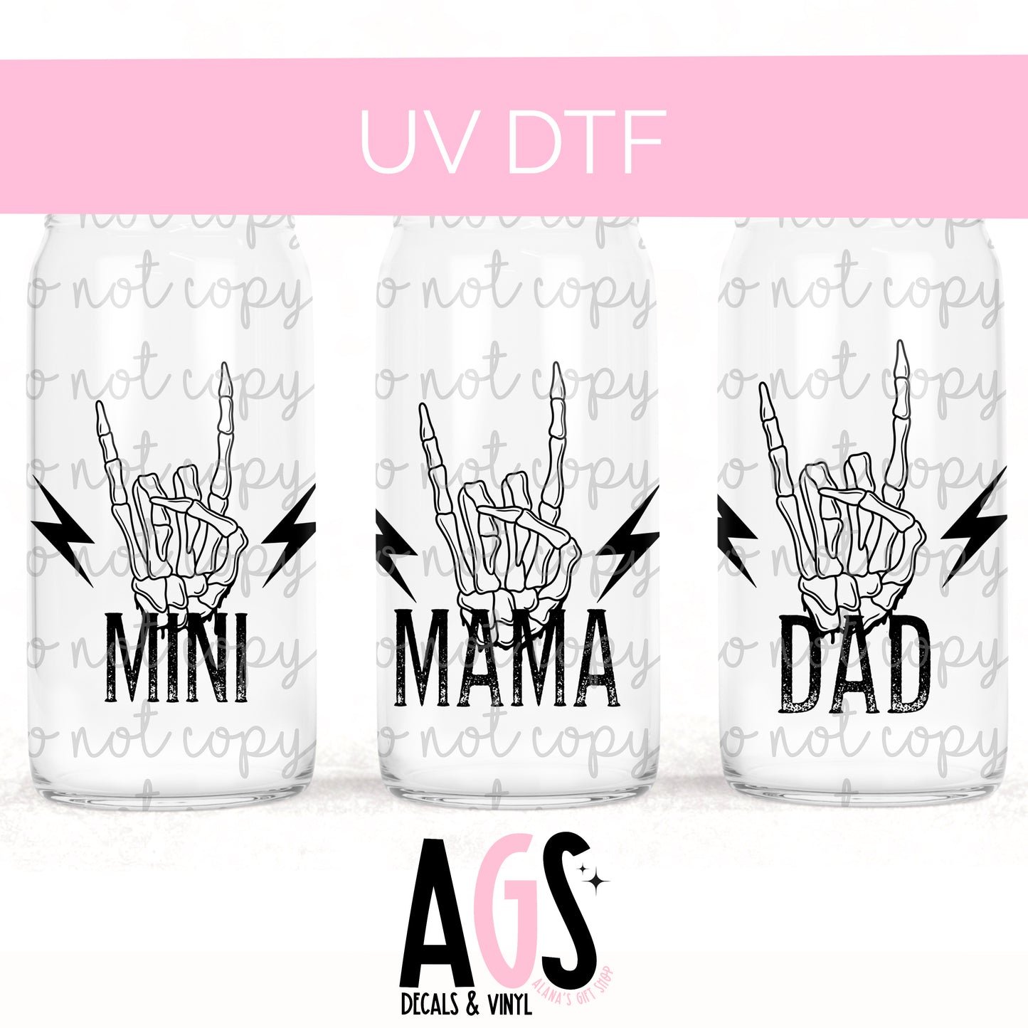 UV DTF-053 Mini Mama Dad