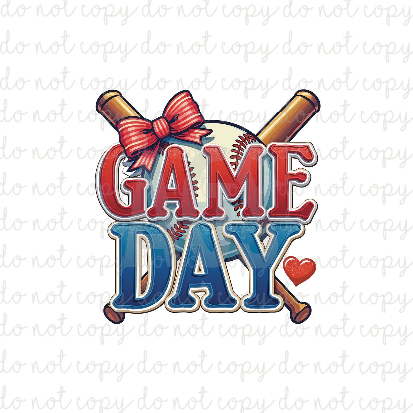 DECAL 098 Game Day Red & Blue