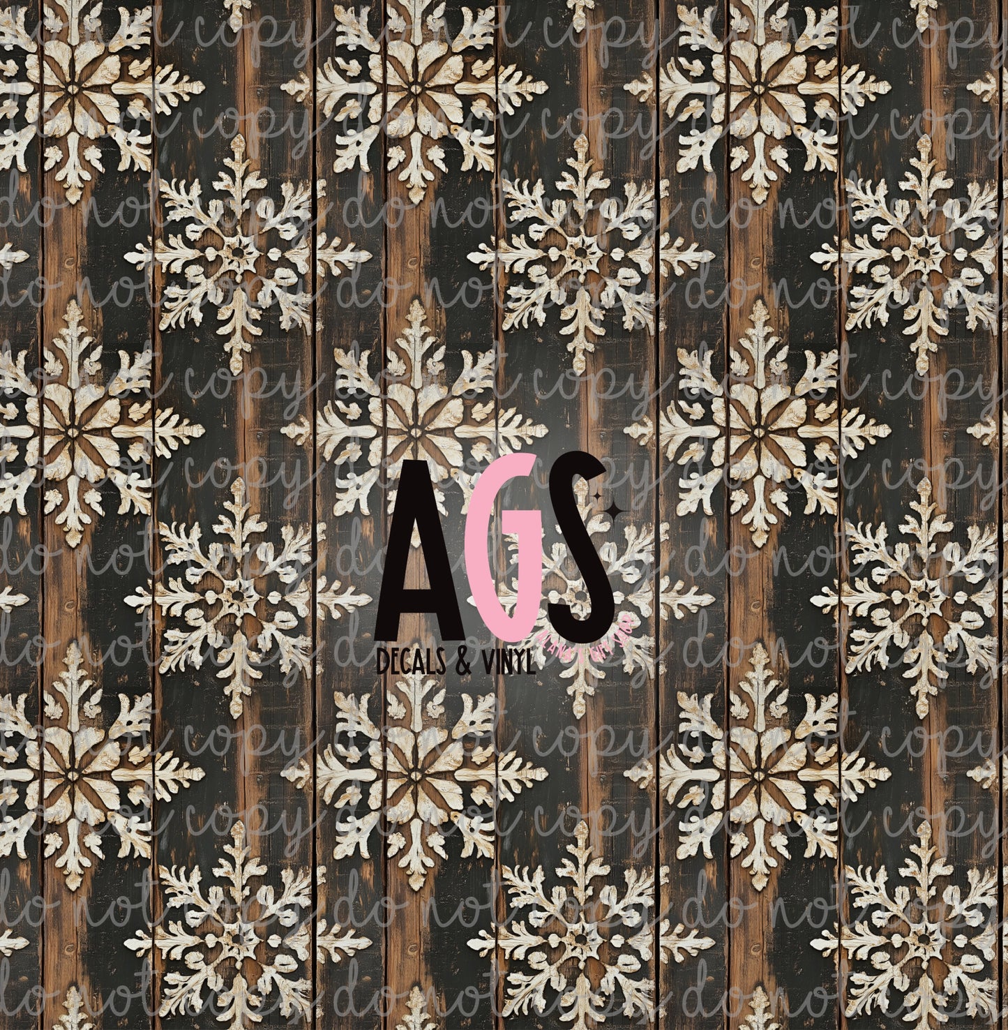 1972 Wooden Snowflakes