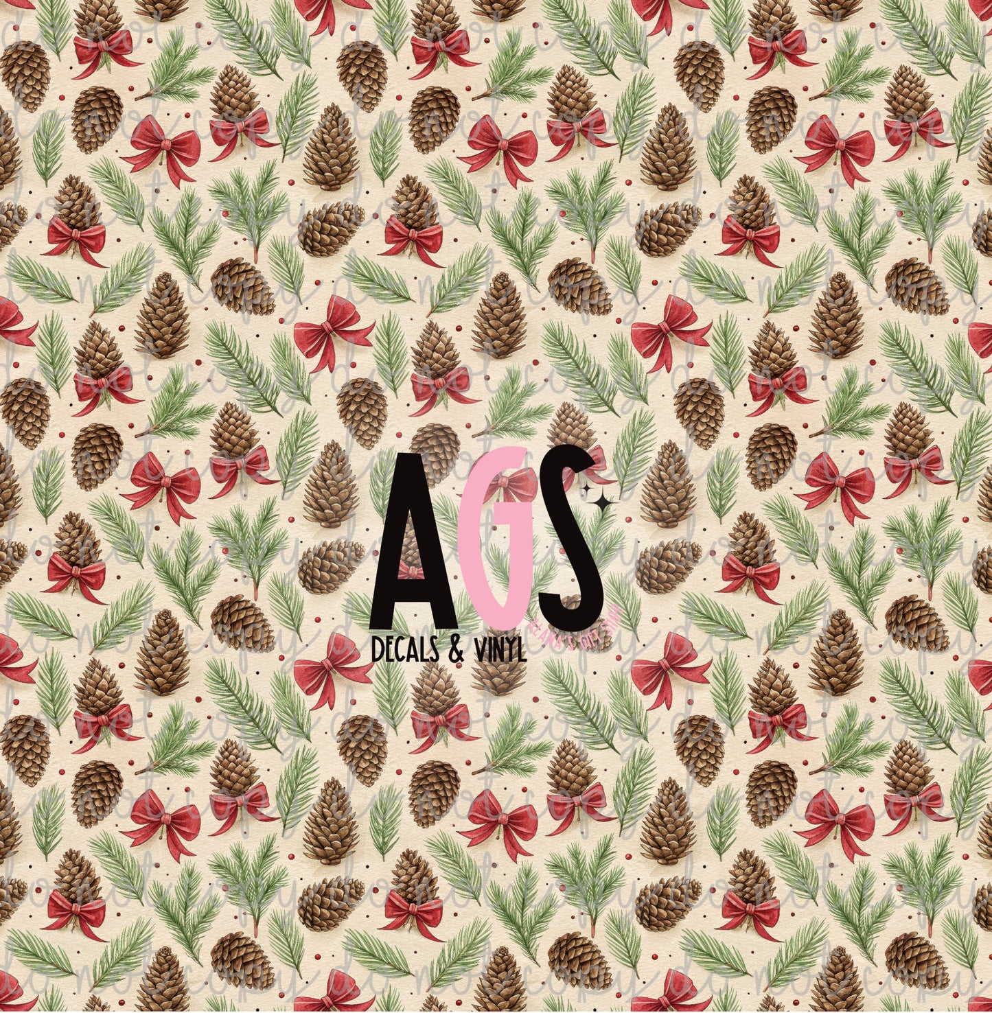 1929 Pine Cones & Bows