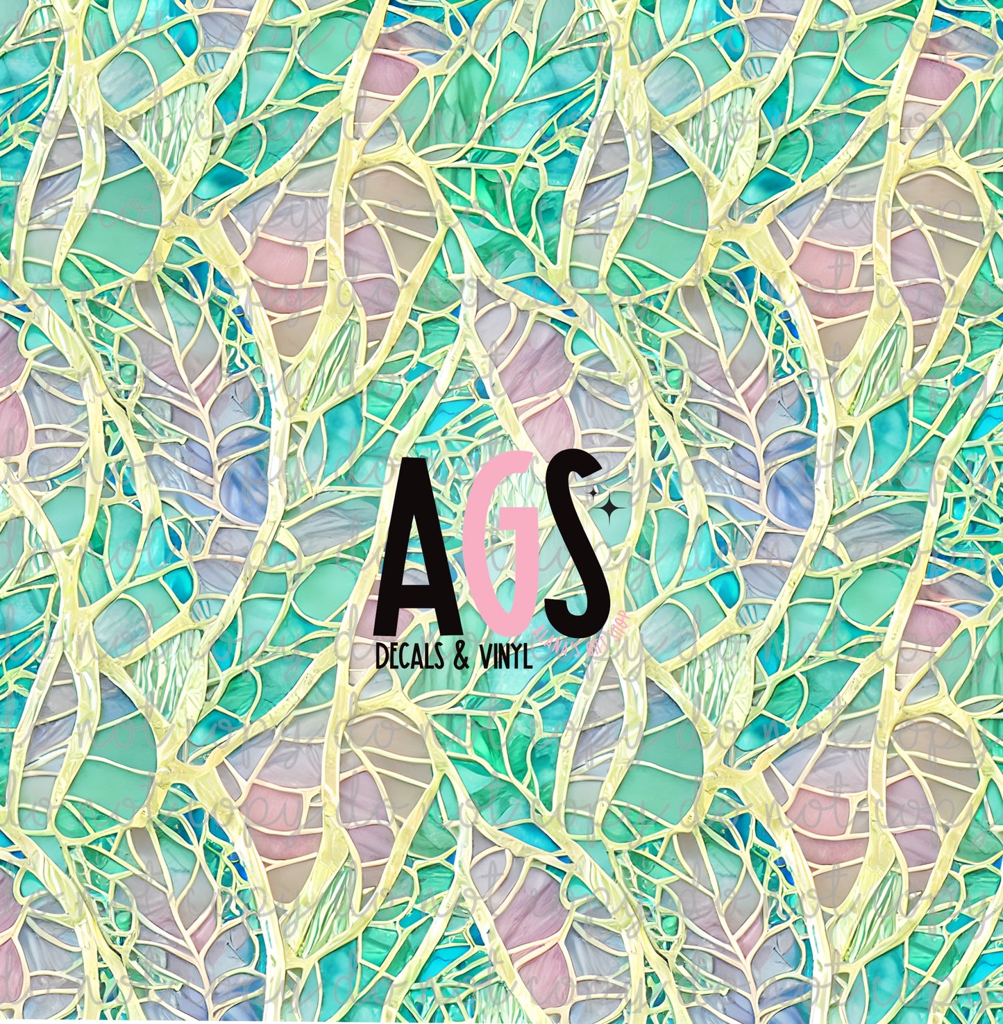 0661 Stain Glass Leaves