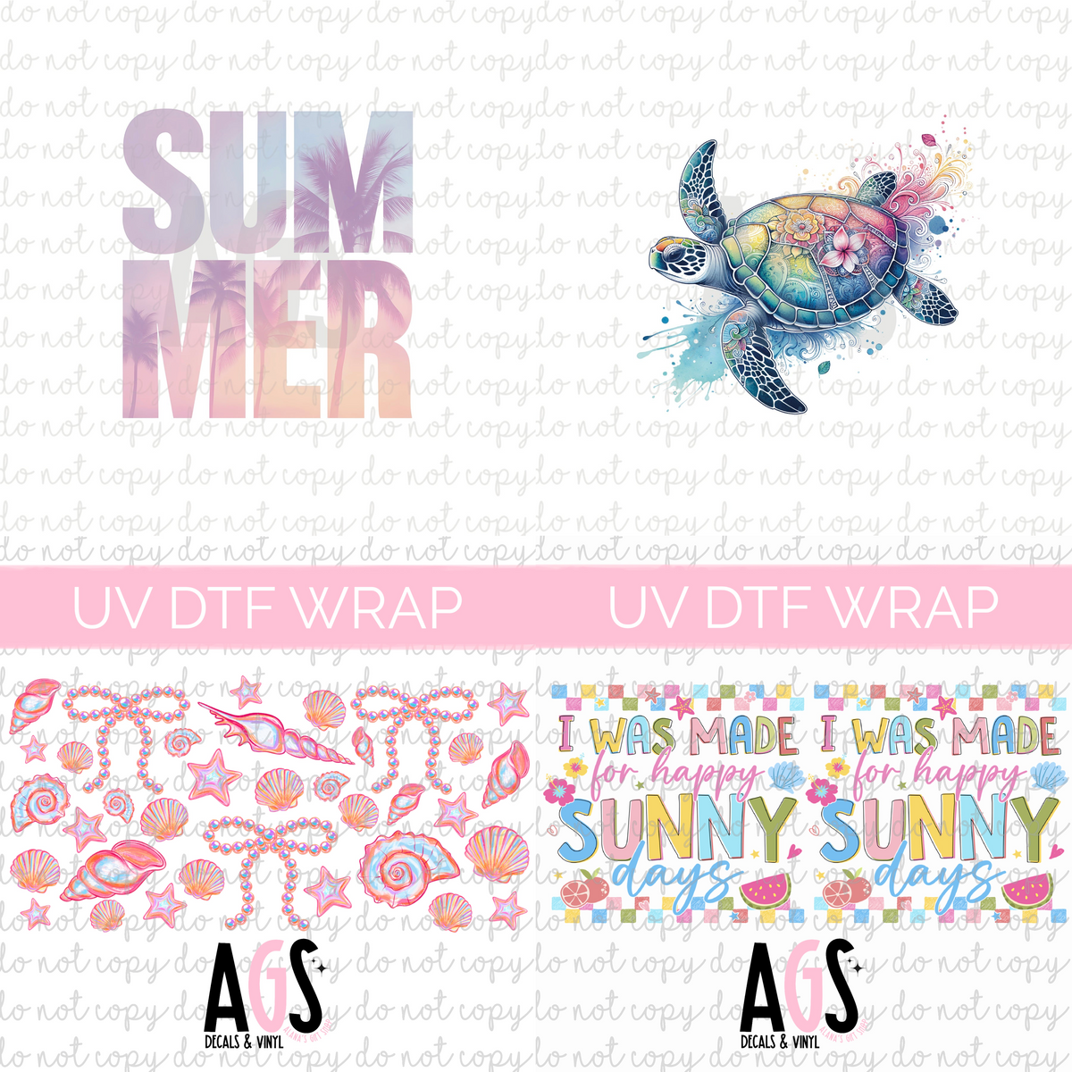 MIX & MATCH I - Beach UVDTF’S