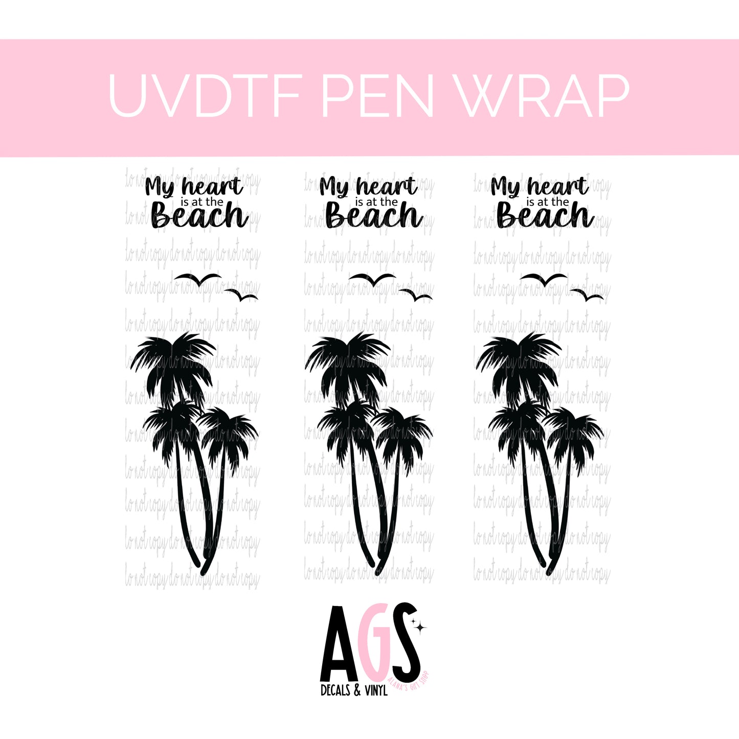 PEN WRAP 010 - My Heart Is At The Beach