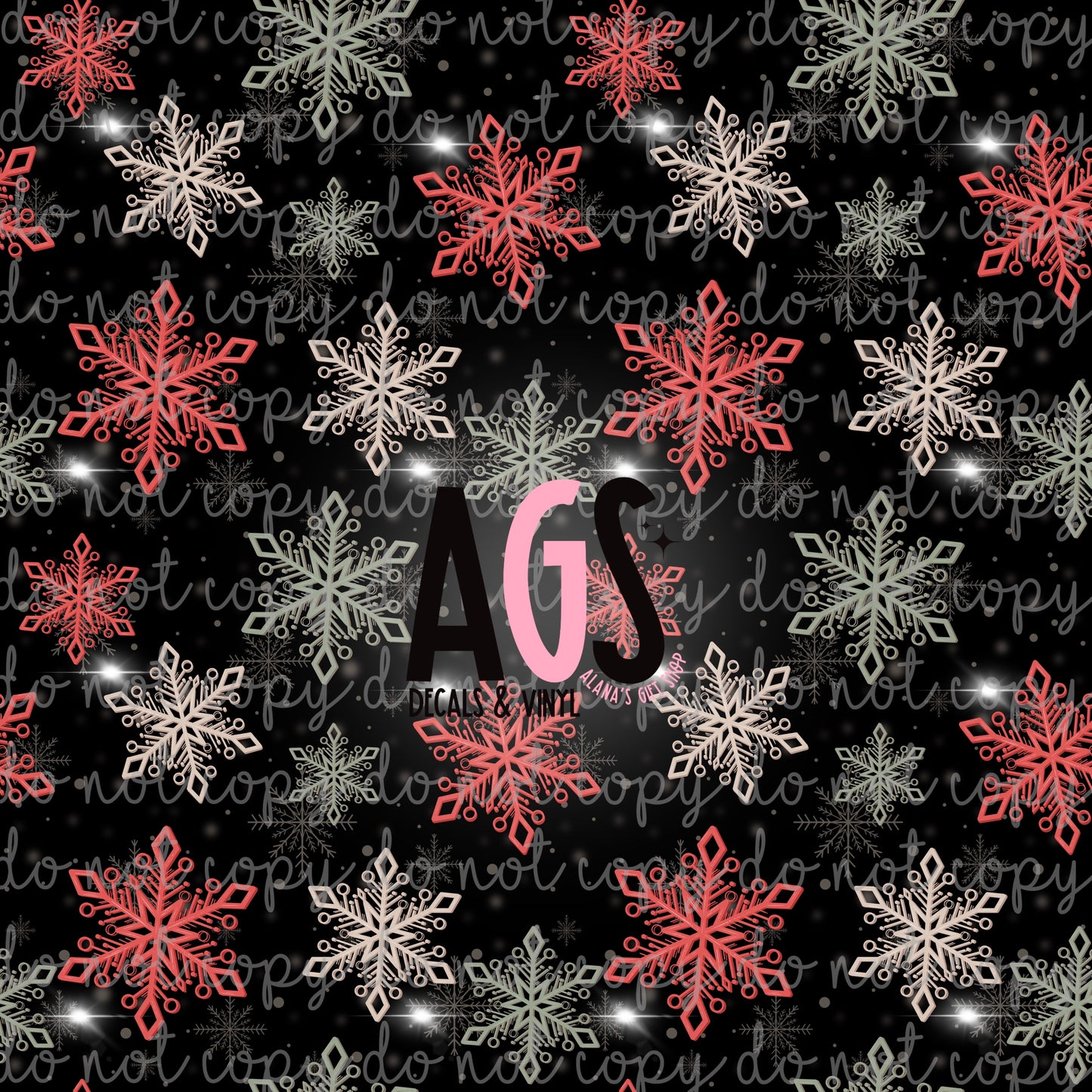 0730 Dark Snowflakes