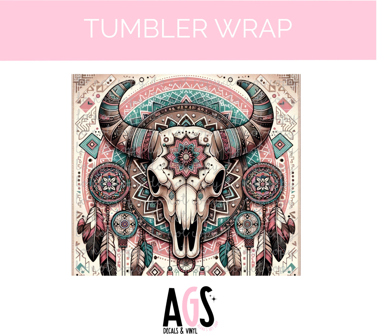 TW-083 Boho Cow Skull