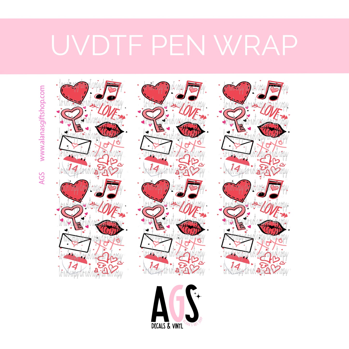 PEN WRAP 034 - Valentines
