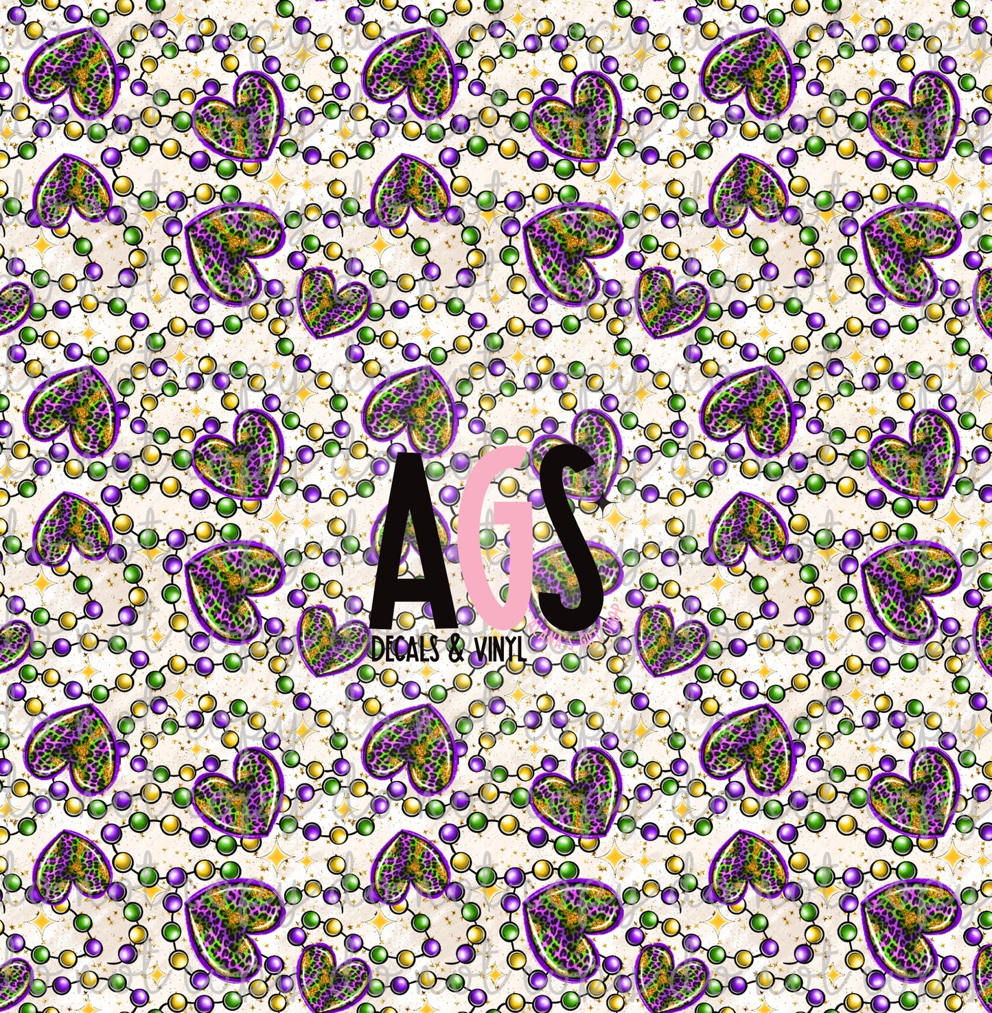 1580 Mardi Gras Hearts - Jan Box