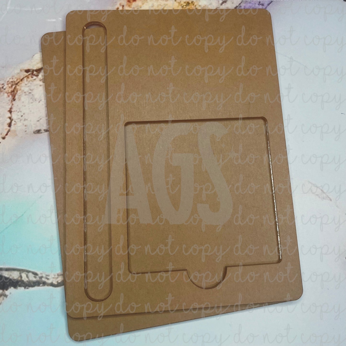 Sticky Note & Pen Holder Blank Acrylic