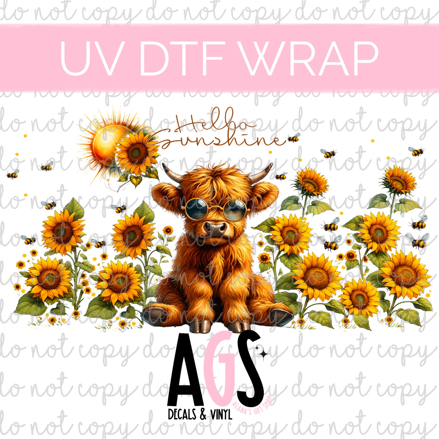 UV DTF WRAP 042 Hello Sunshine
