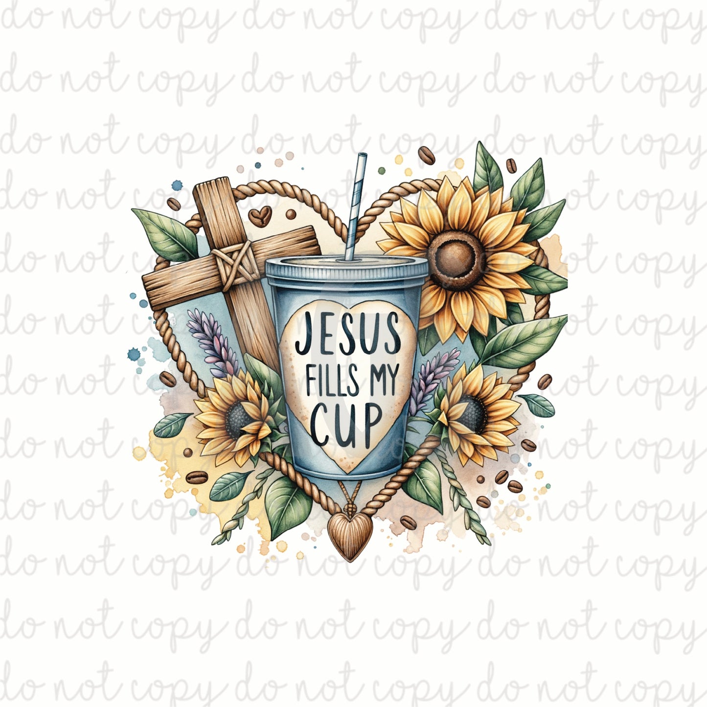 DECAL 227 Jesus Fills My Cup