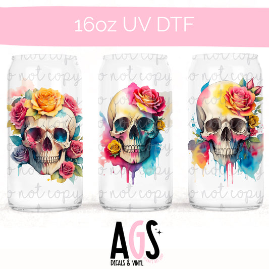 UV DTF -  028 Colorful Skulls