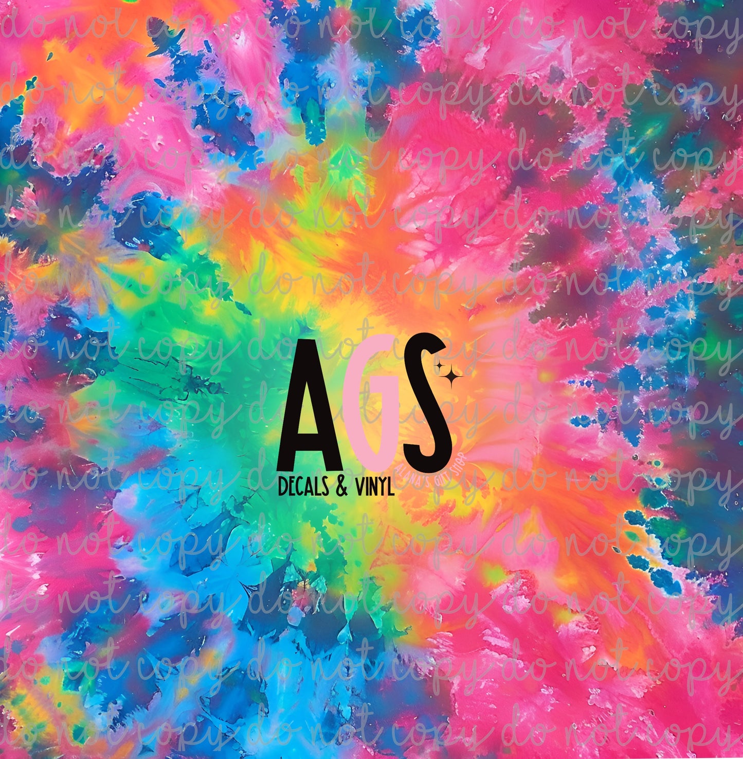 1036 Neon Ice Tie Dye