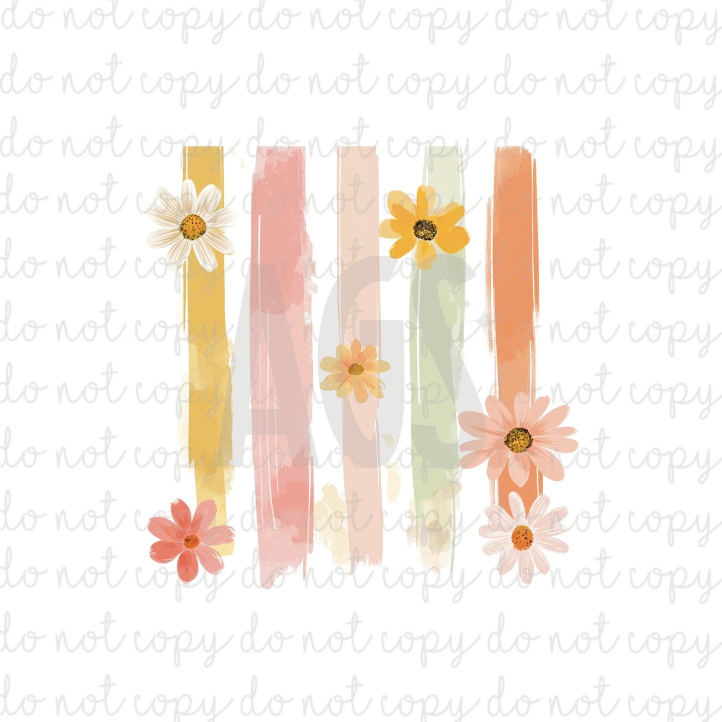 DECAL 003 Daisy Brush Stroke