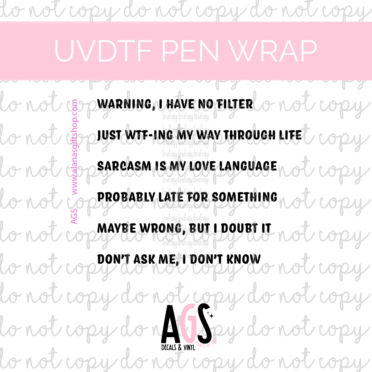 PEN WRAP 011 - Funny Coworker Pens