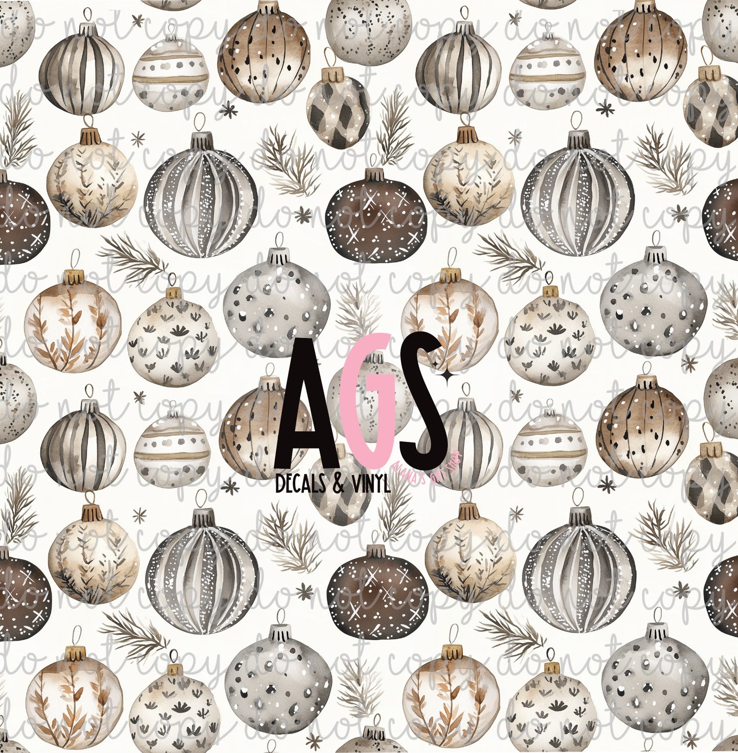 1913 Muted Ornaments