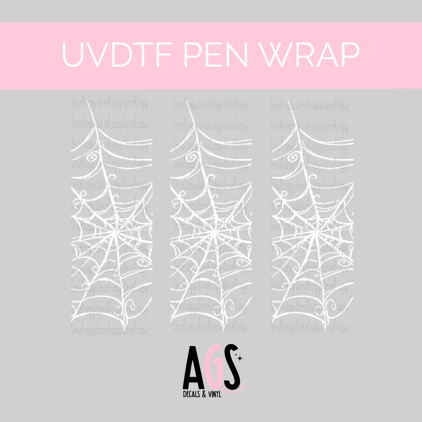 PEN WRAP 041 - White Fancy Web