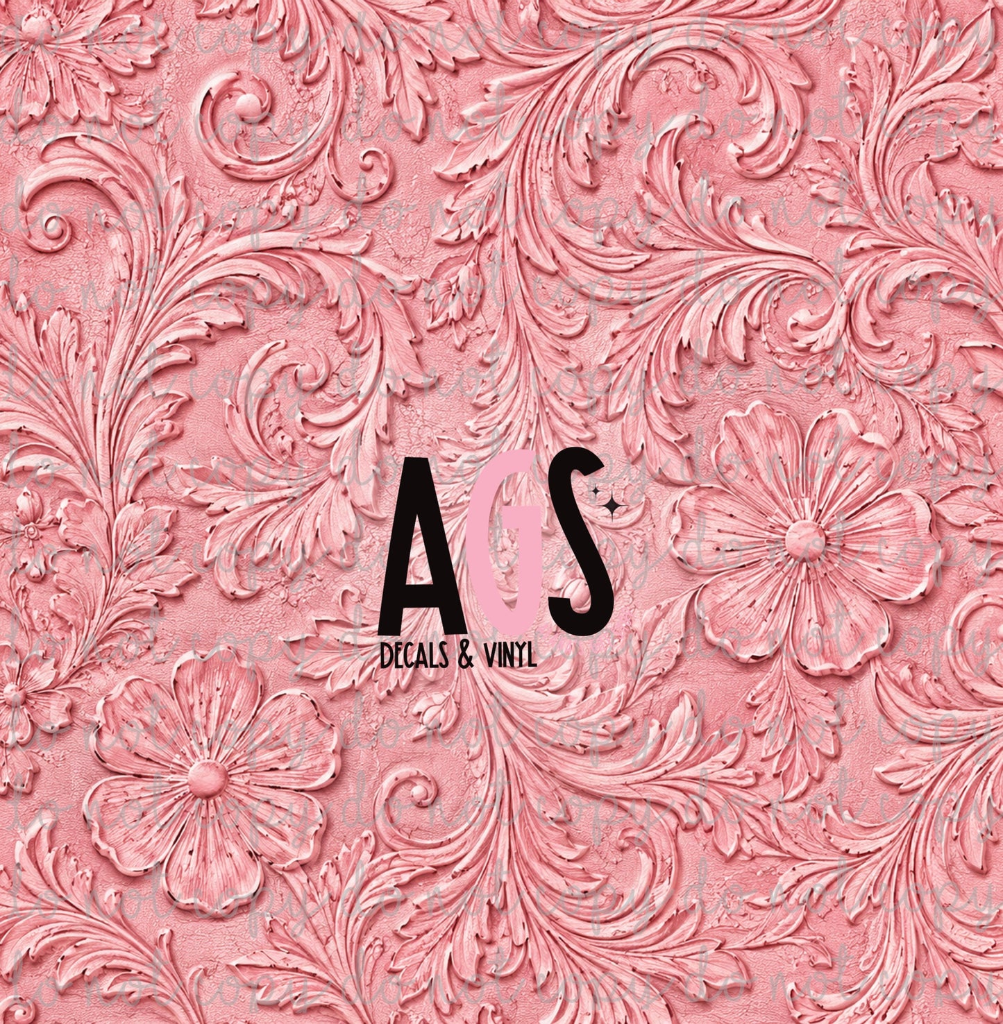 2250 Pink Damask Leather - May Box