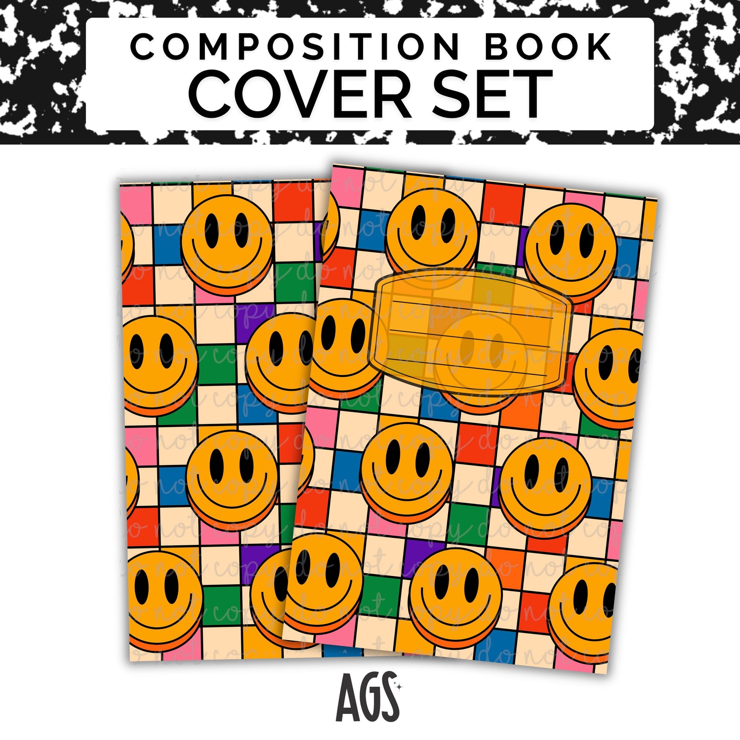 COMPOSITION NOTEBOOK COVER SET - 056 Good Mood Smile