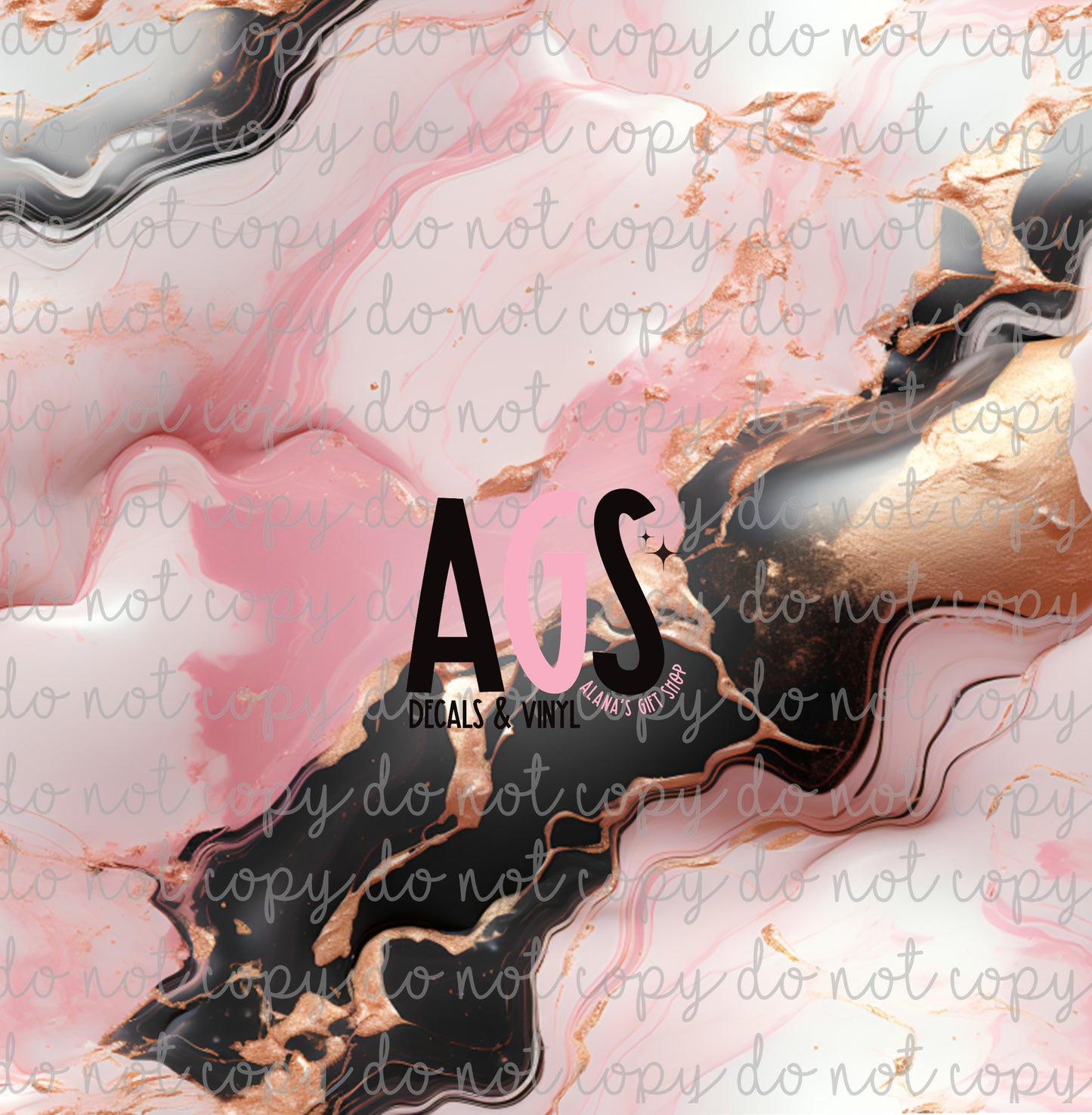 1021 Black Pink Marble