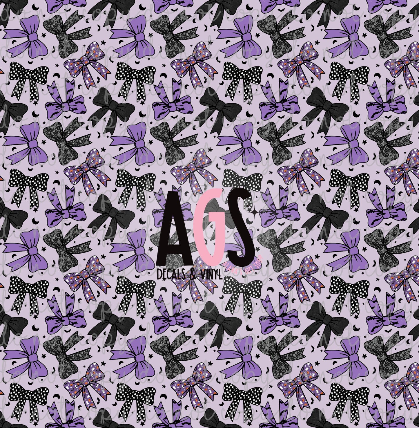 1824 Purple Halloween Bows