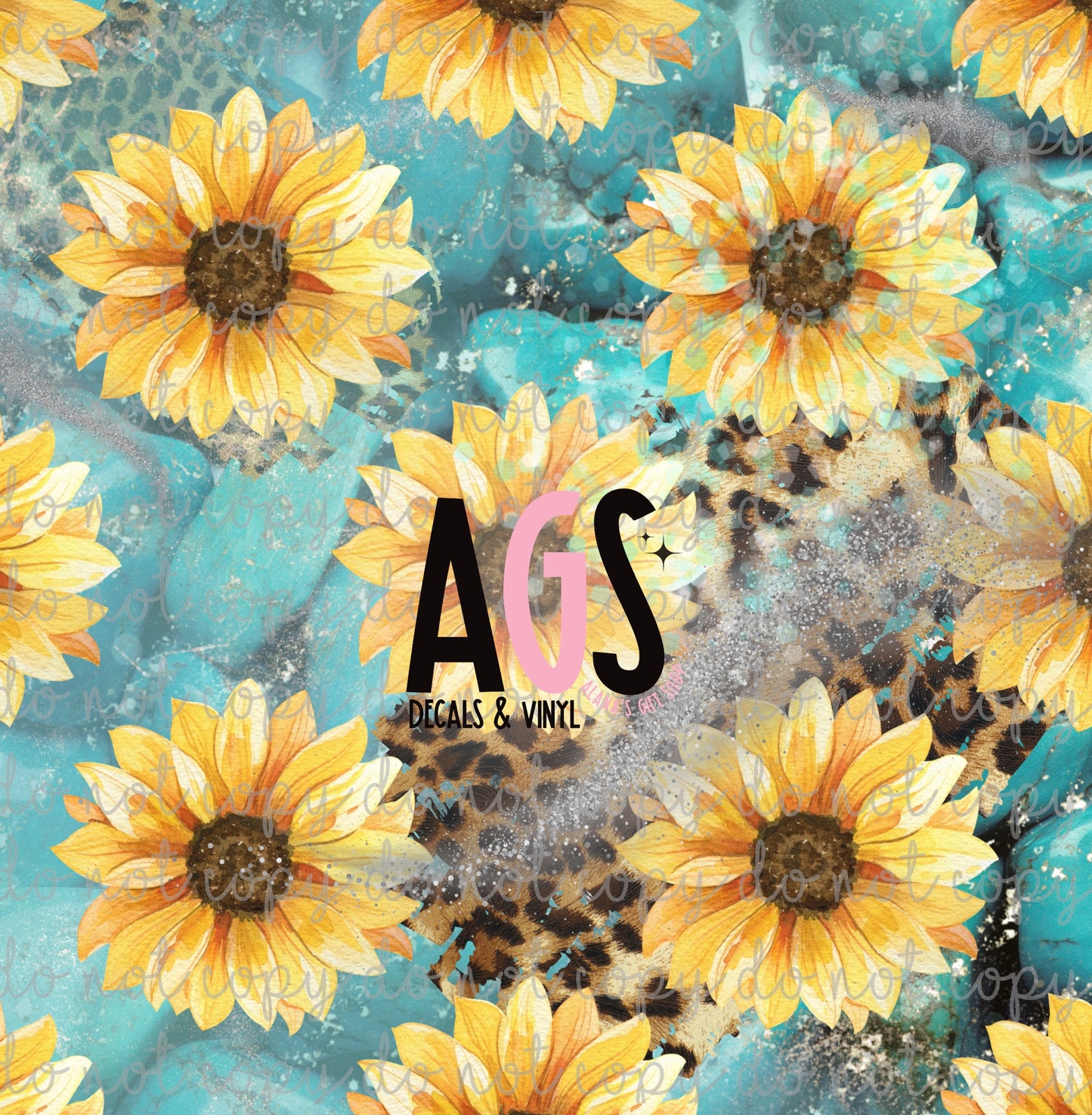 0960 Sunflowers Leopard