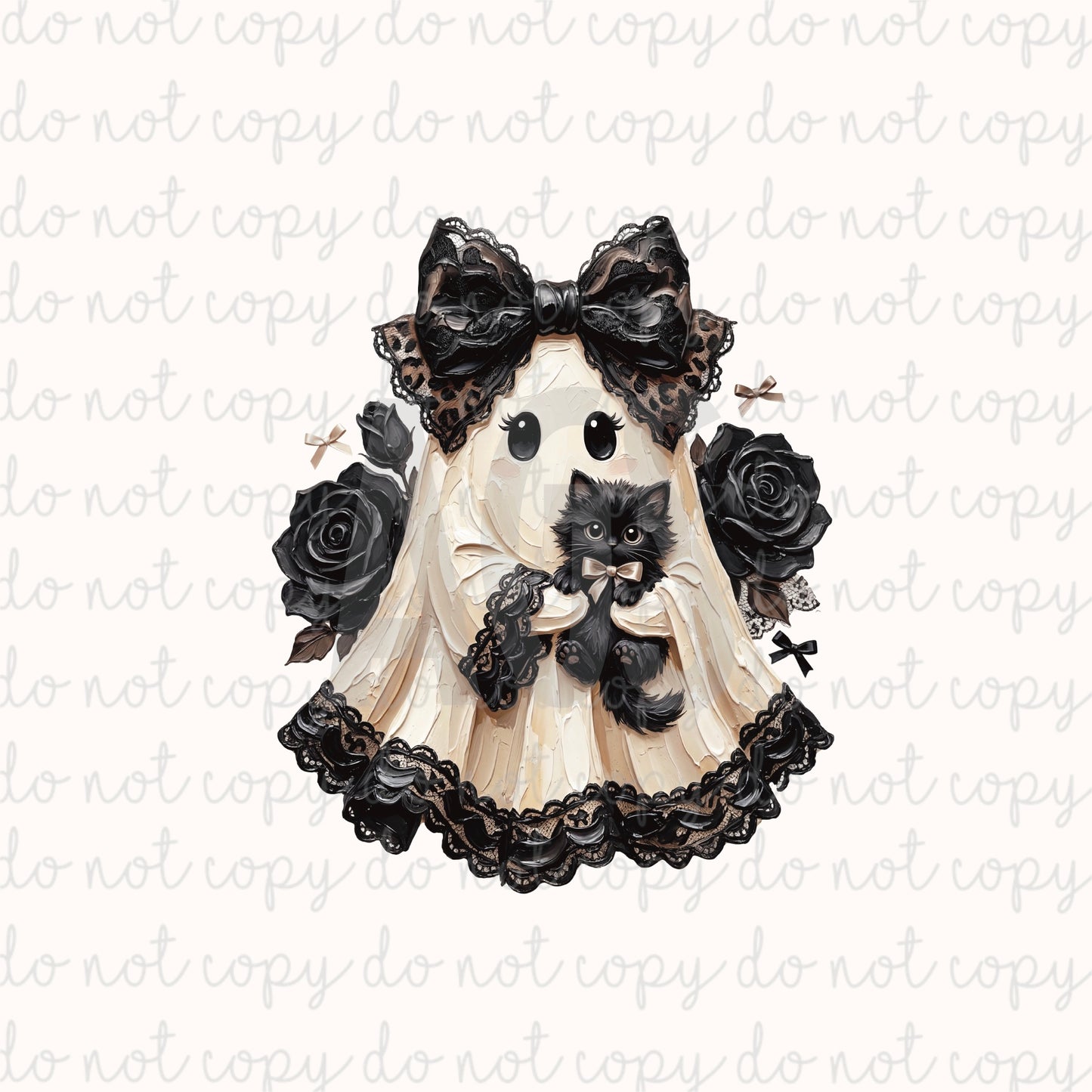 DECAL 246 Lace & Kitten Ghost
