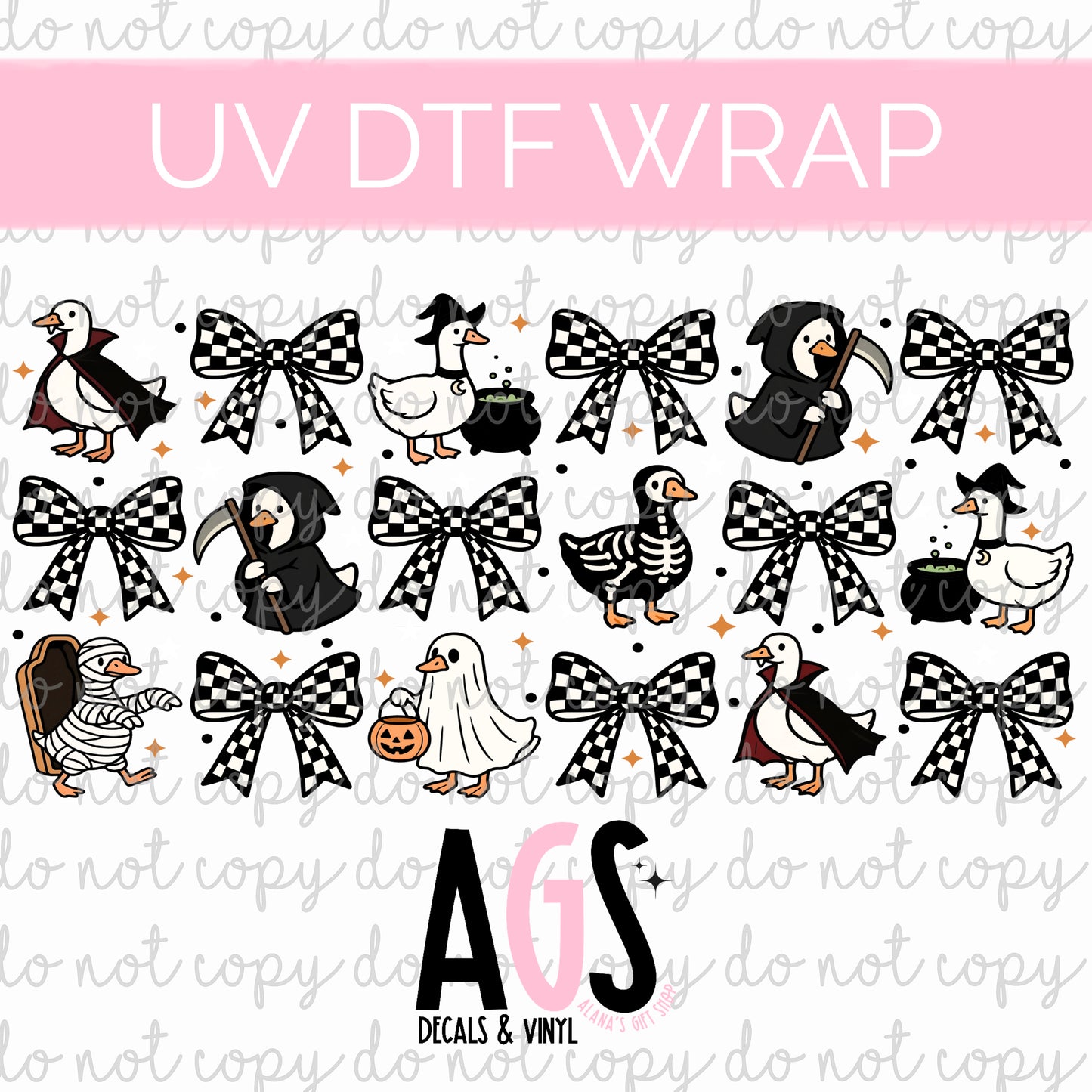 UV DTF WRAP 165 Goose Halloween - July Box