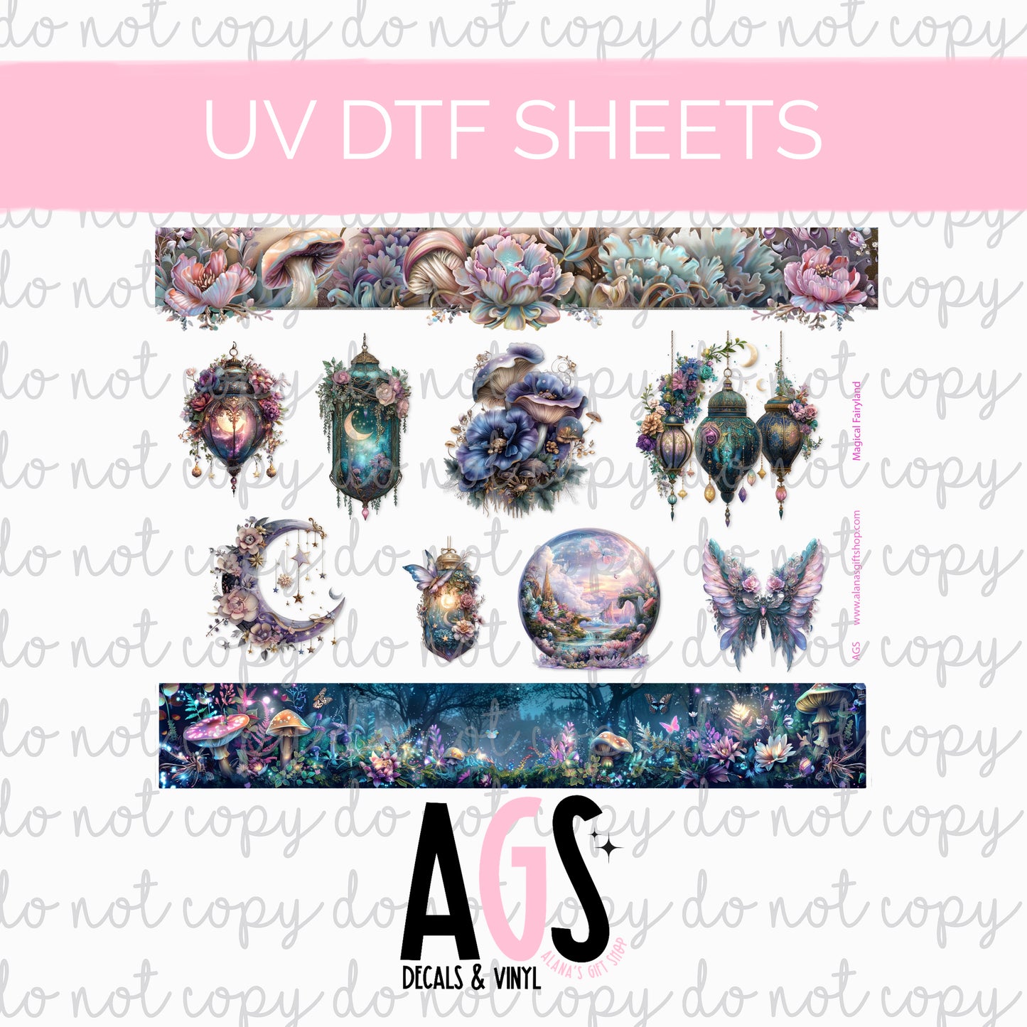 UV DTF SHEET 034 Magic Fairyland