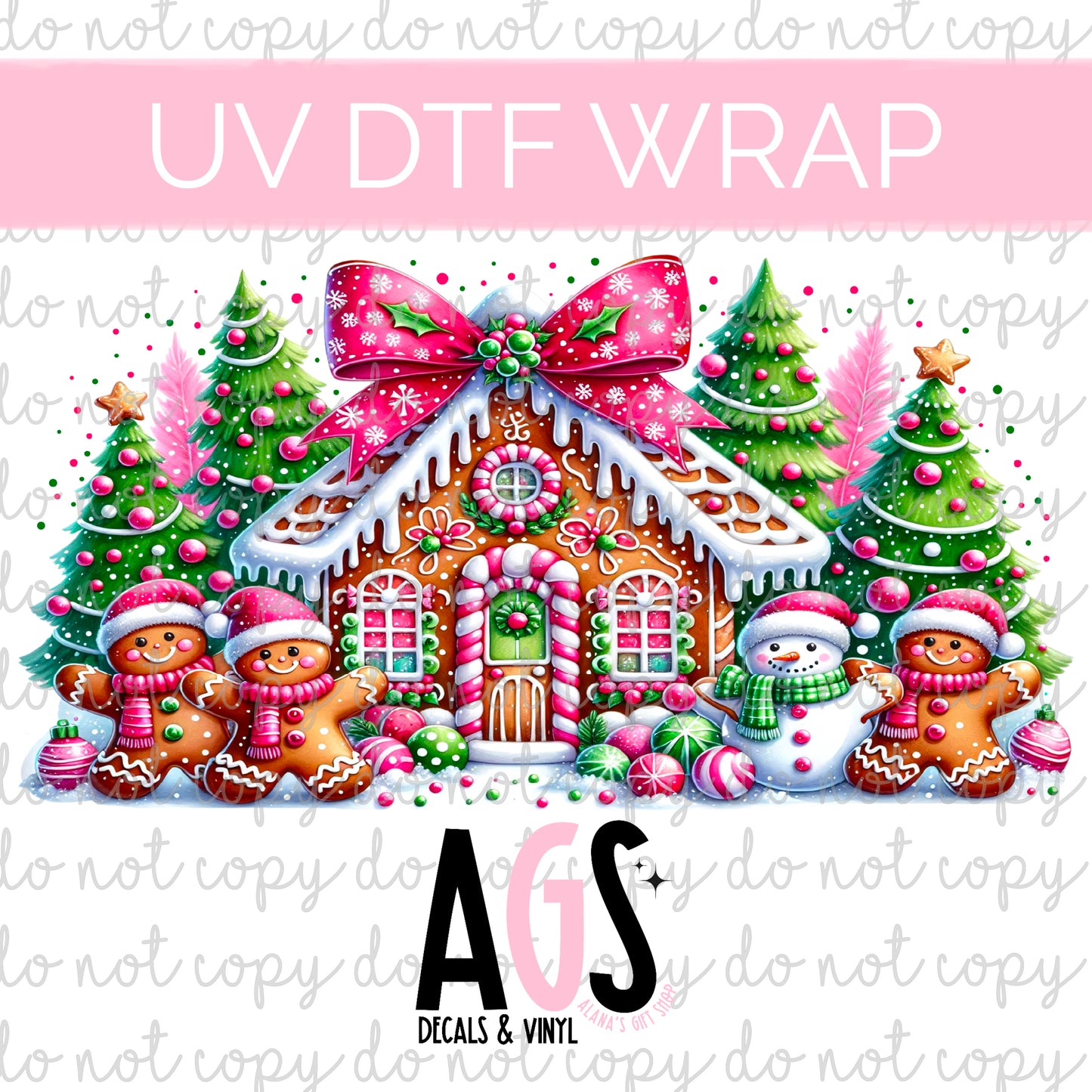 UV DTF WRAP 101 Gingerbread House