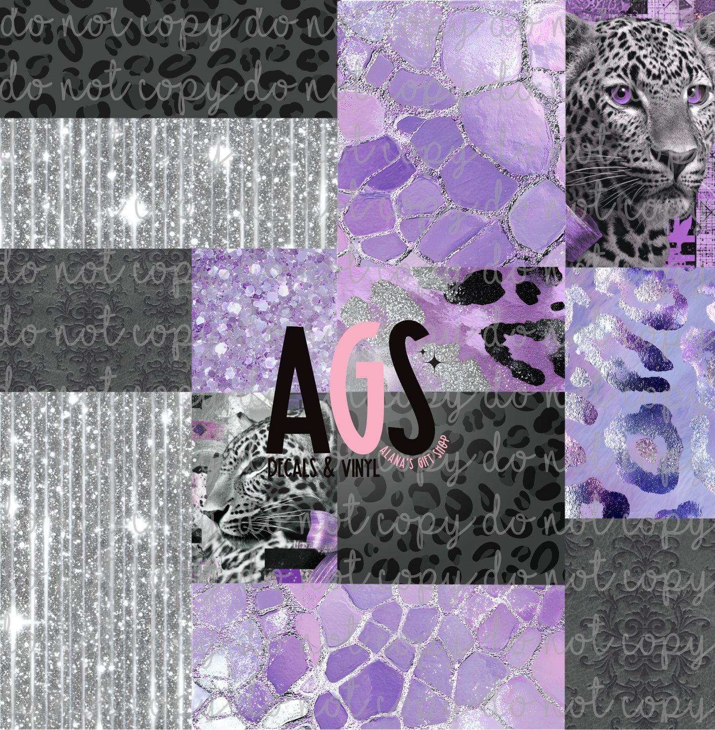 2143 Lilac Leopard Patchwork 1