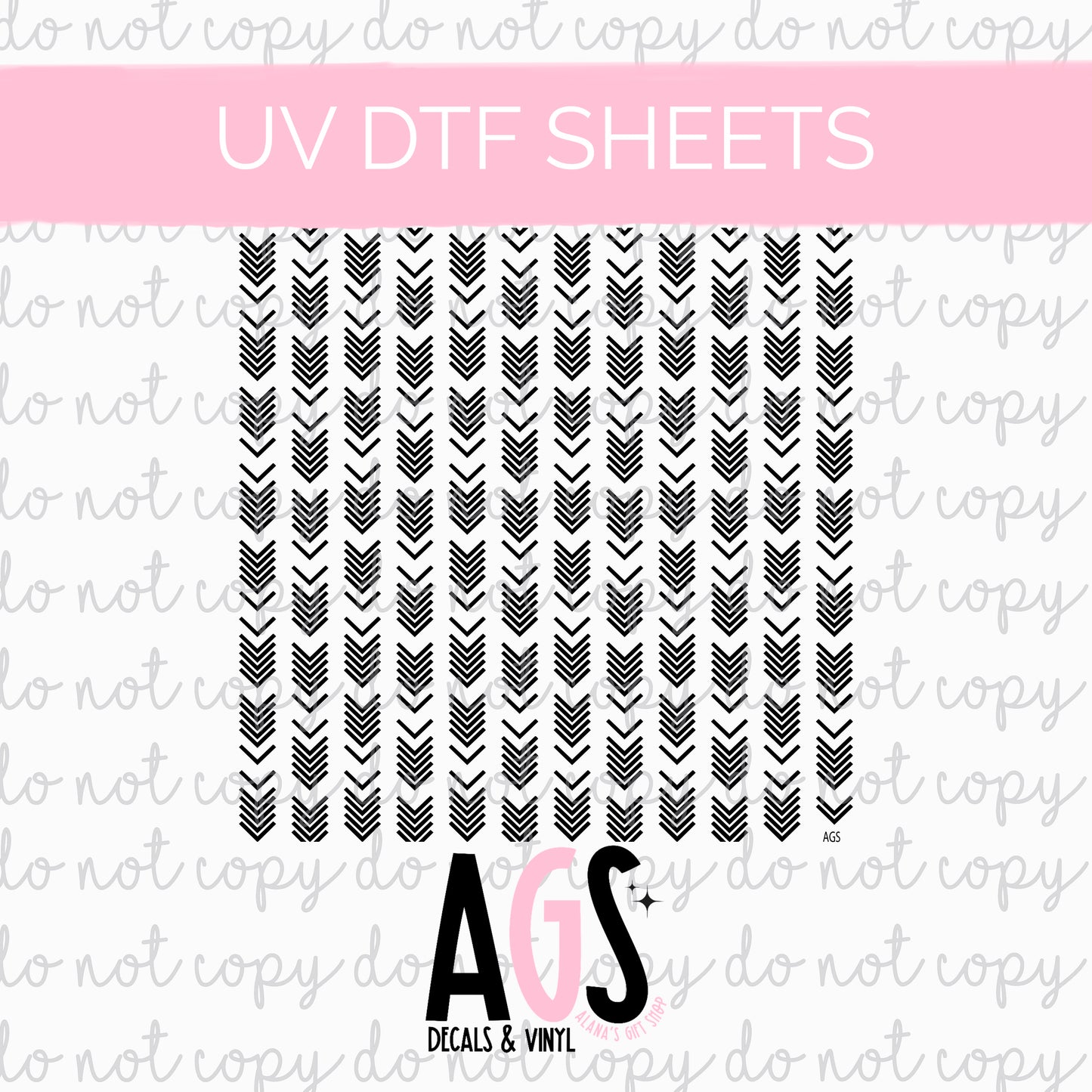 UV DTF SHEET 046 Chevron