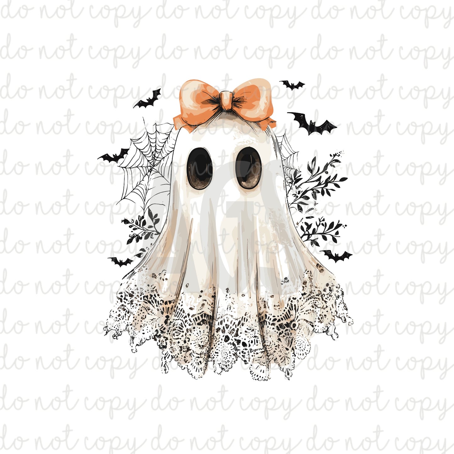 DECAL 182 Lace Coquette Ghost