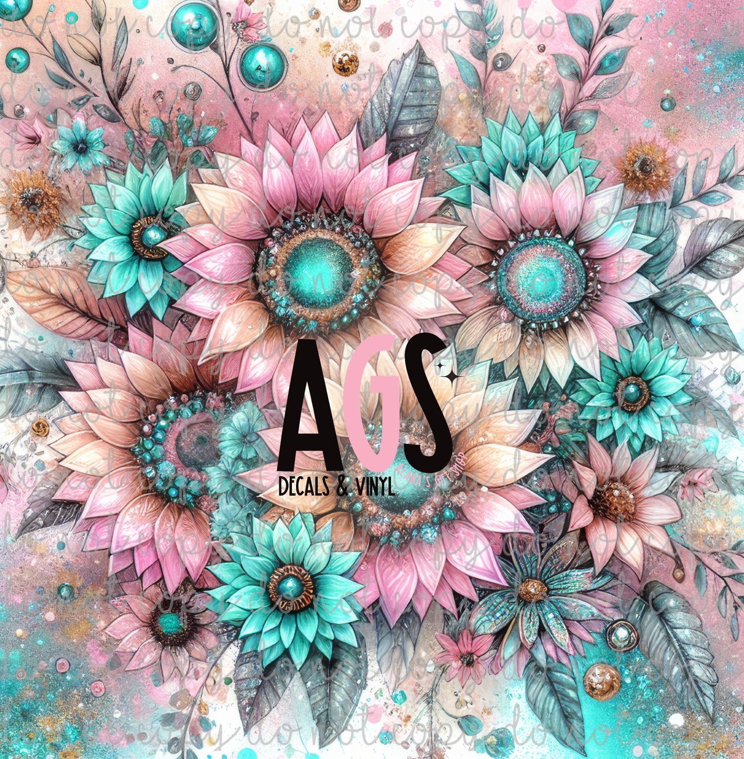 1195 Pastel Sunflowers