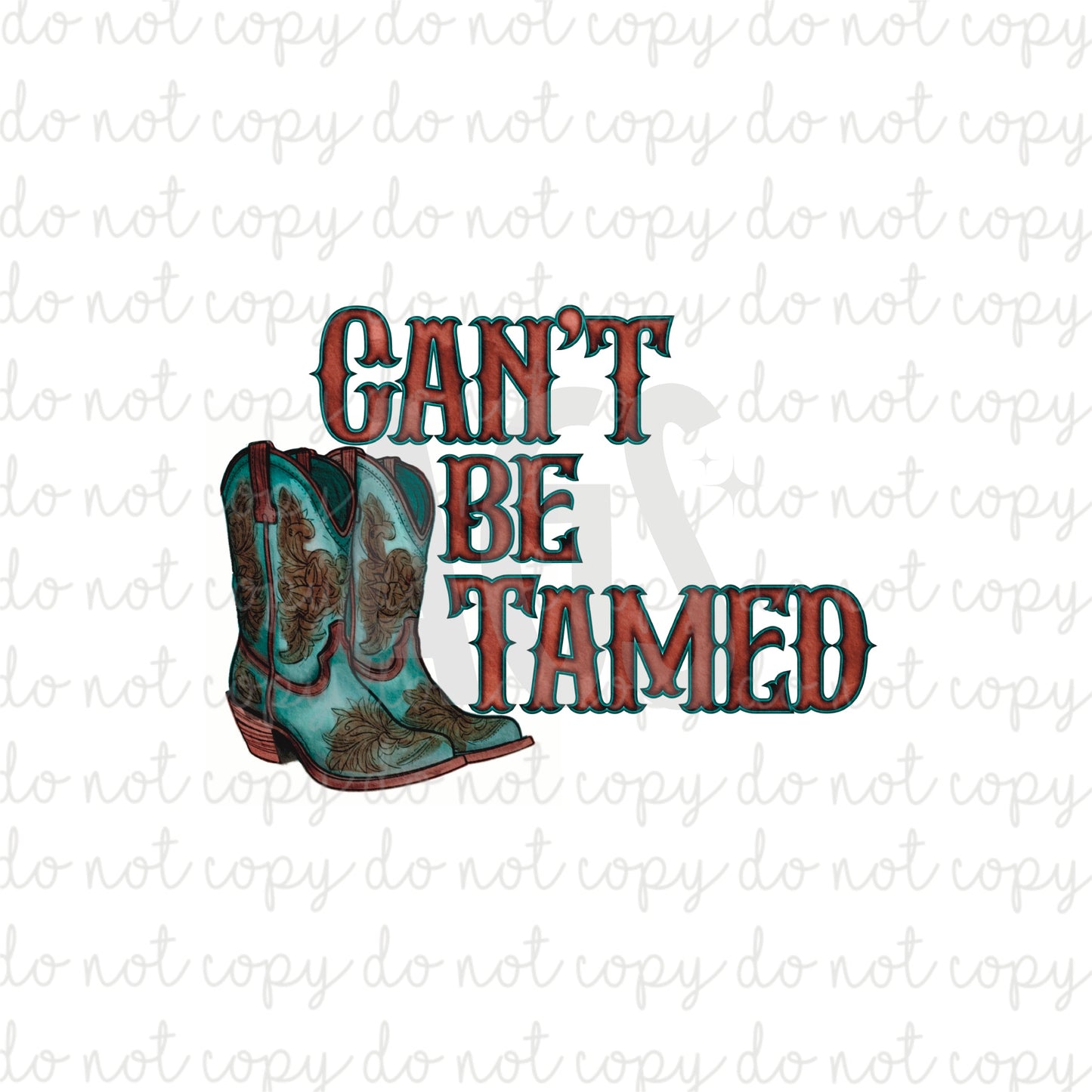 DECAL 159 Cant Be Tamed