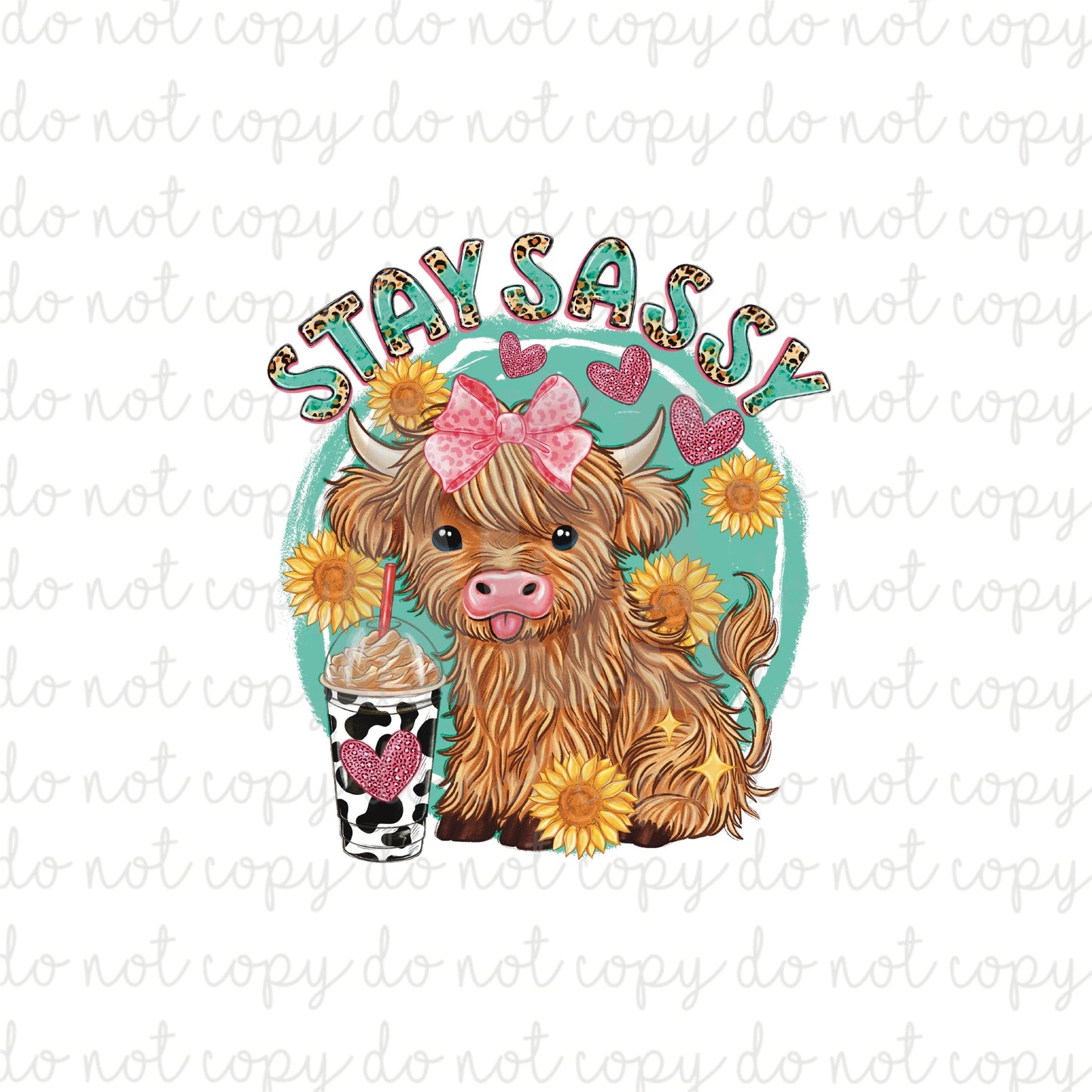 DECAL 087 Stay Sassy Cow