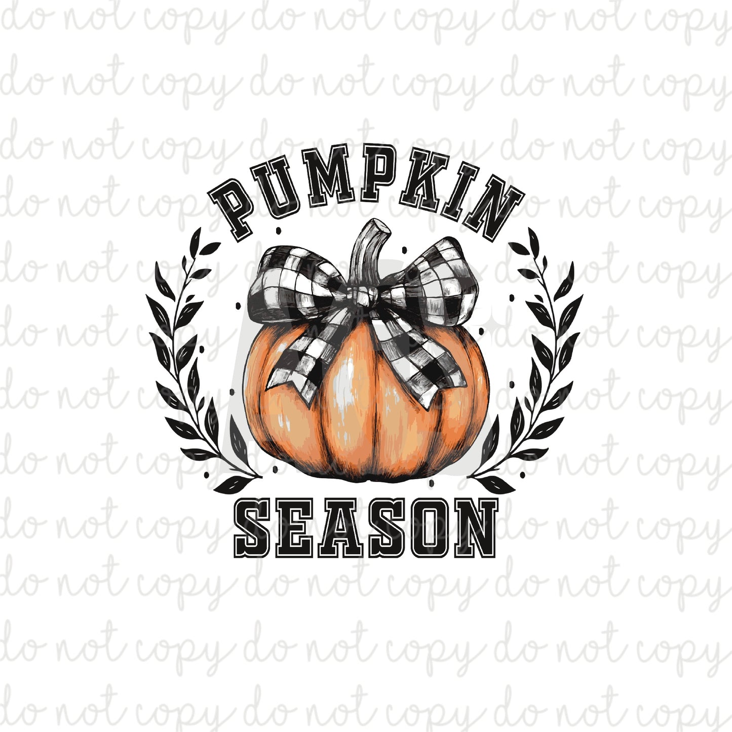 DECAL 020 Pumpkin Season Bow
