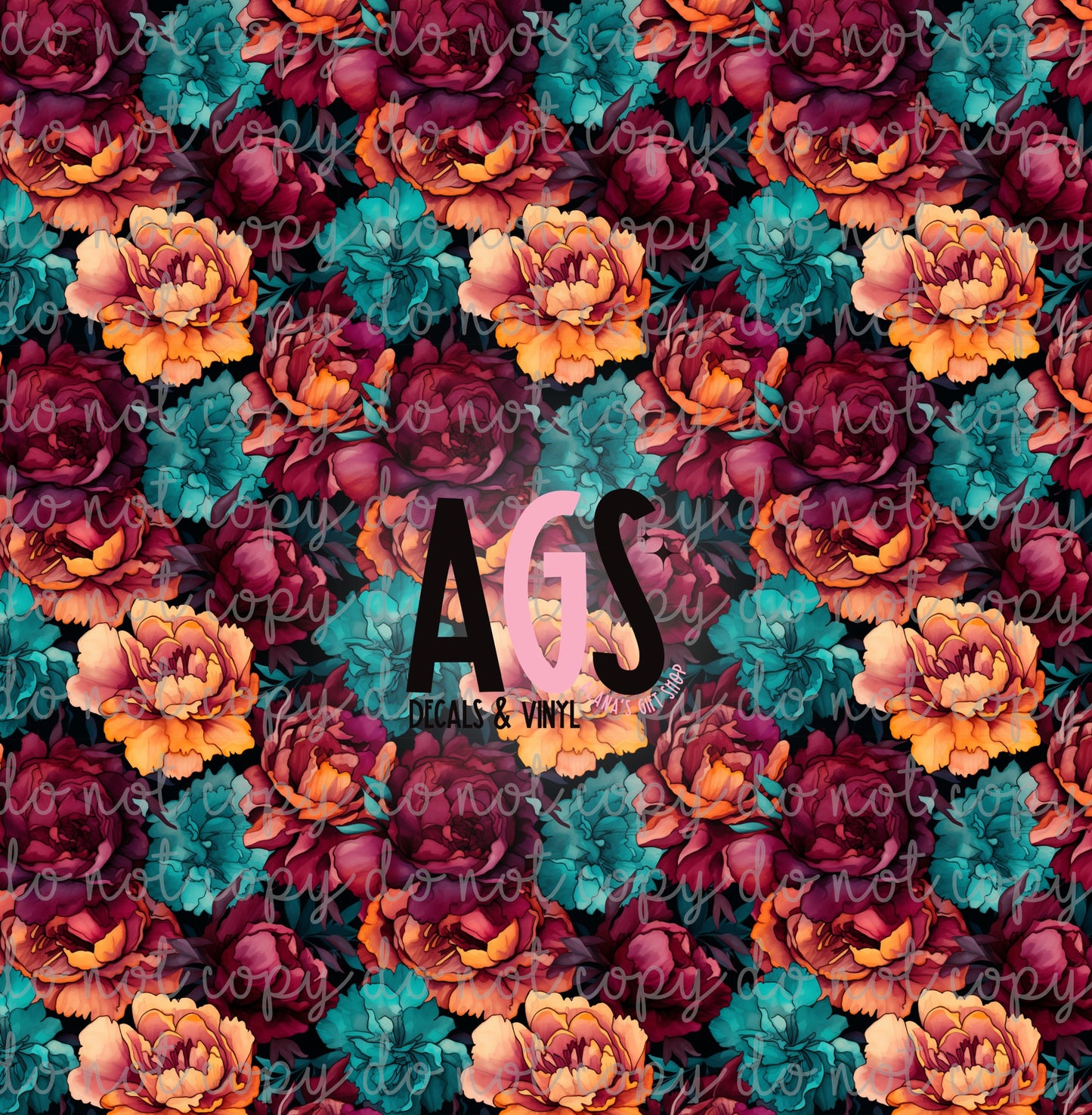 0881 Warm Bold Flowers