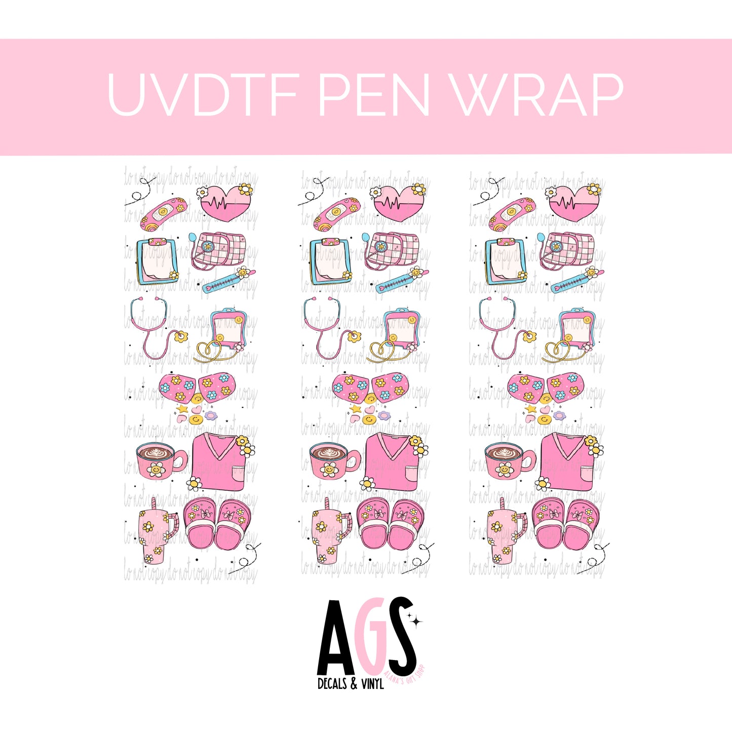 PEN WRAP 040 - Pink Nurse