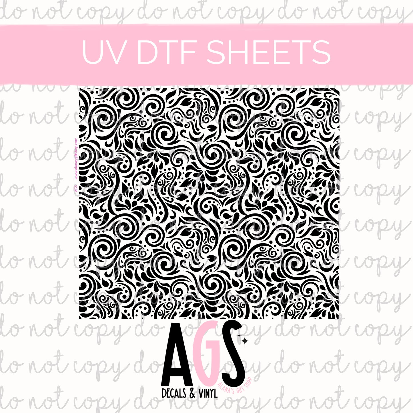 UV DTF SHEET 002 Twisted Vines