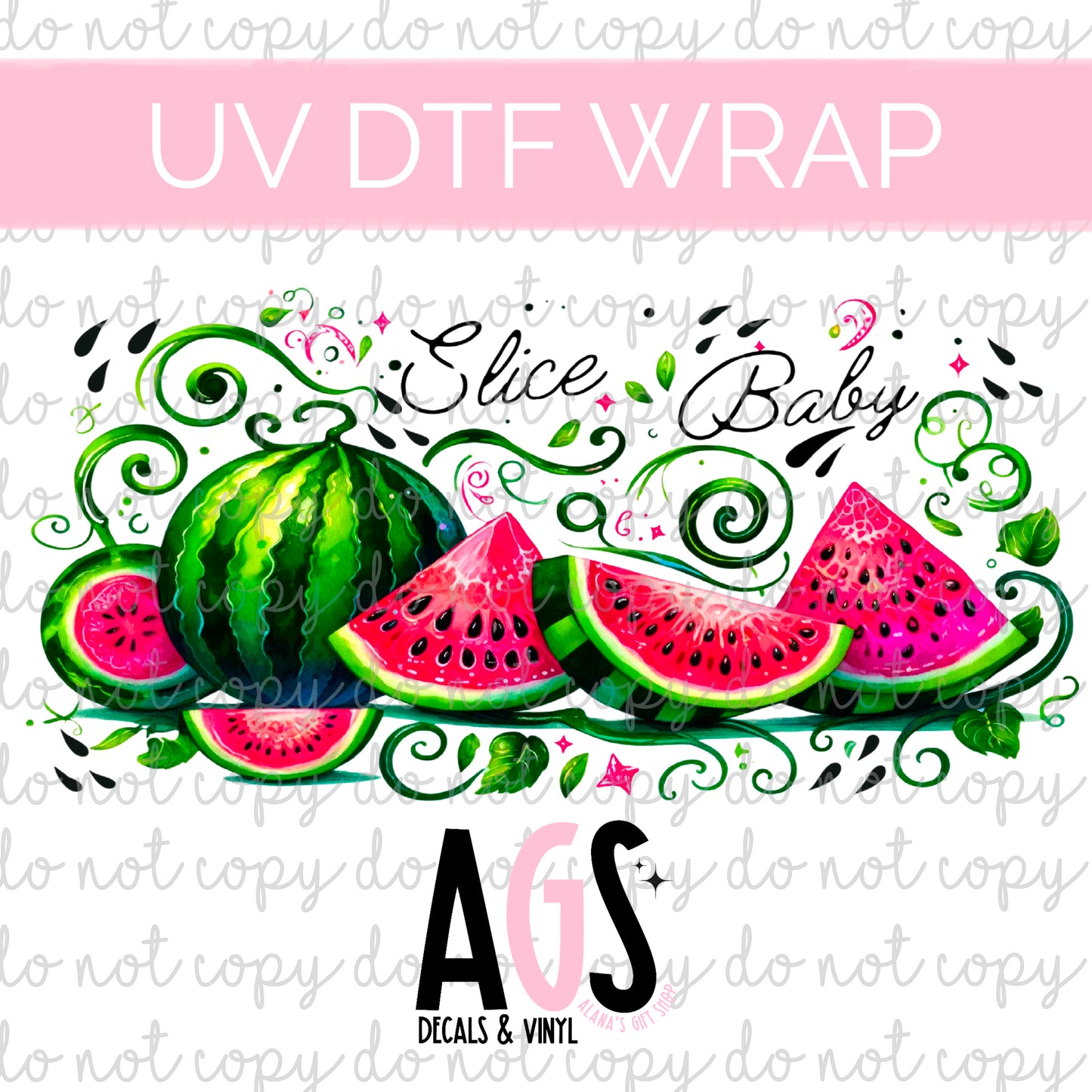 UV DTF WRAP 067 Slice Baby