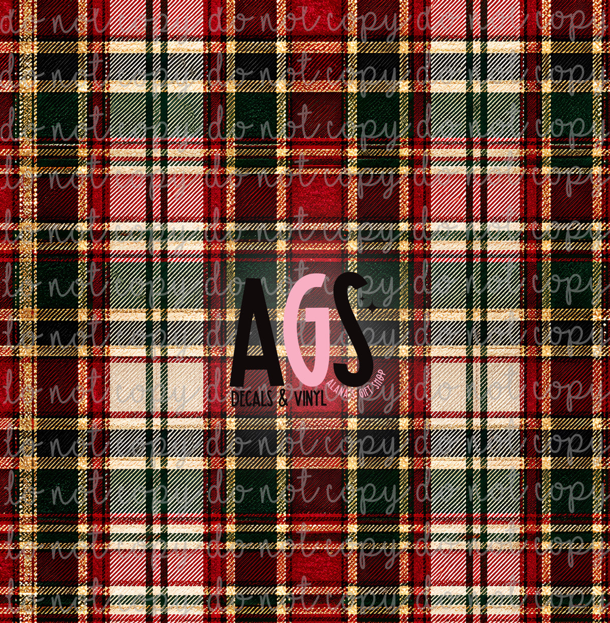2449 Christmas At The Manor Plaid