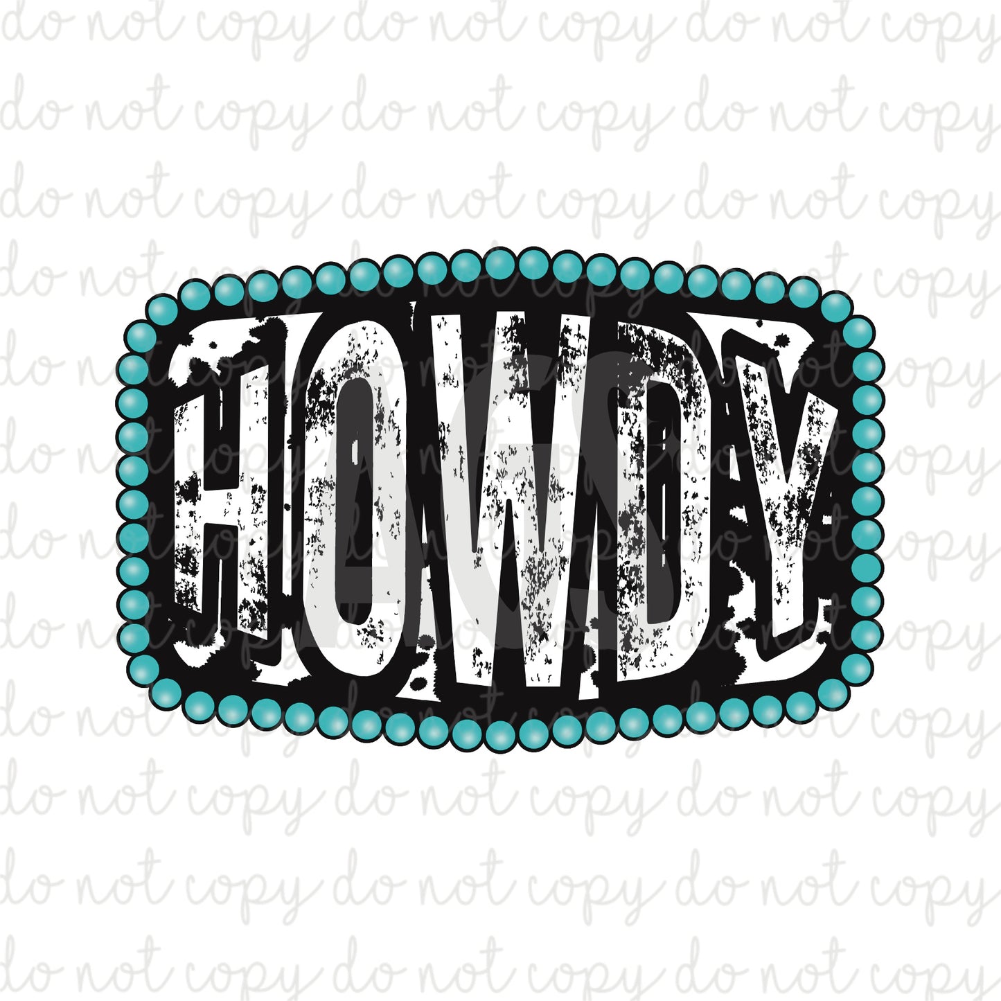 DECAL 071 Howdy Buckle