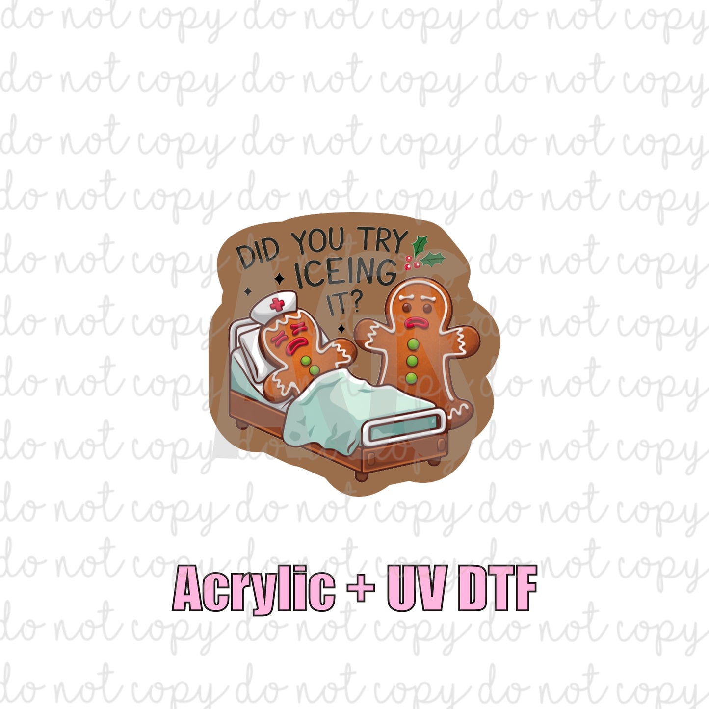 ACRYLIC + UVDTF 02 Try Icing It