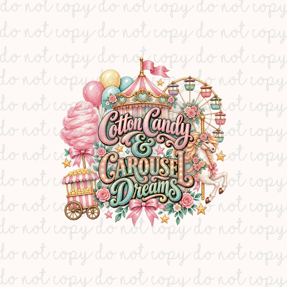 DECAL 284 Cotton Candy & Carousel Dreams - Sept Box