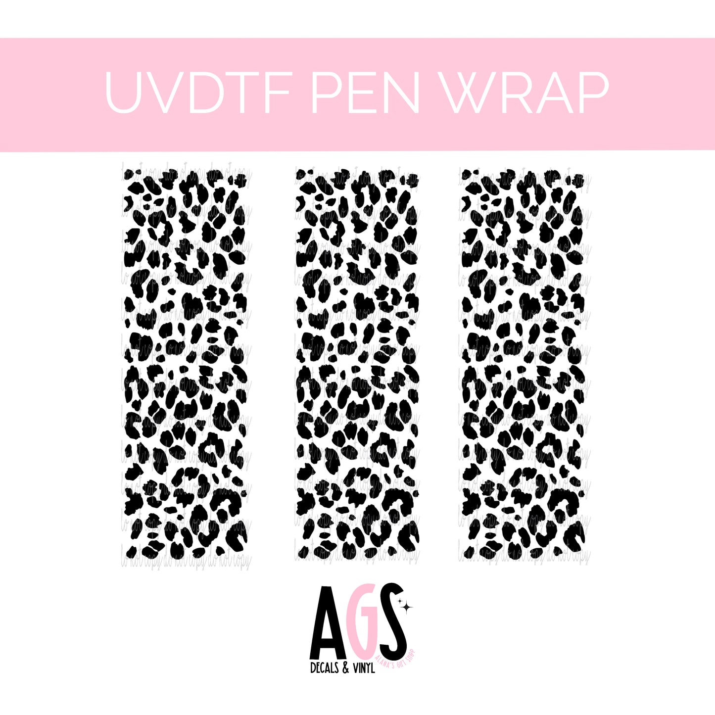 PEN WRAP 008 - Leopard Black