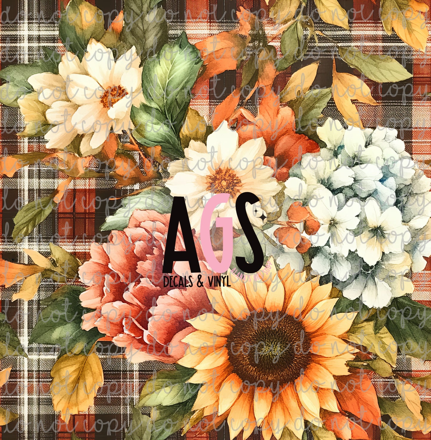 2351 Plaid & Sunflowers Afternoon