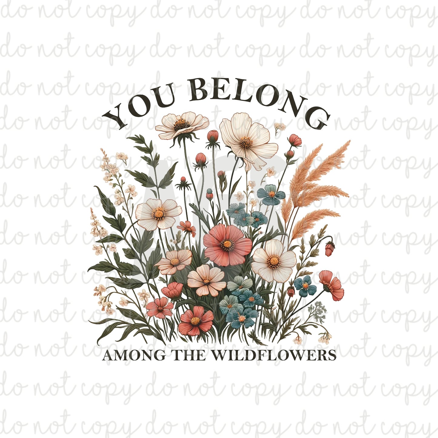 DECAL 137 You Belong Among The Wildflowers - March UV DTF Box