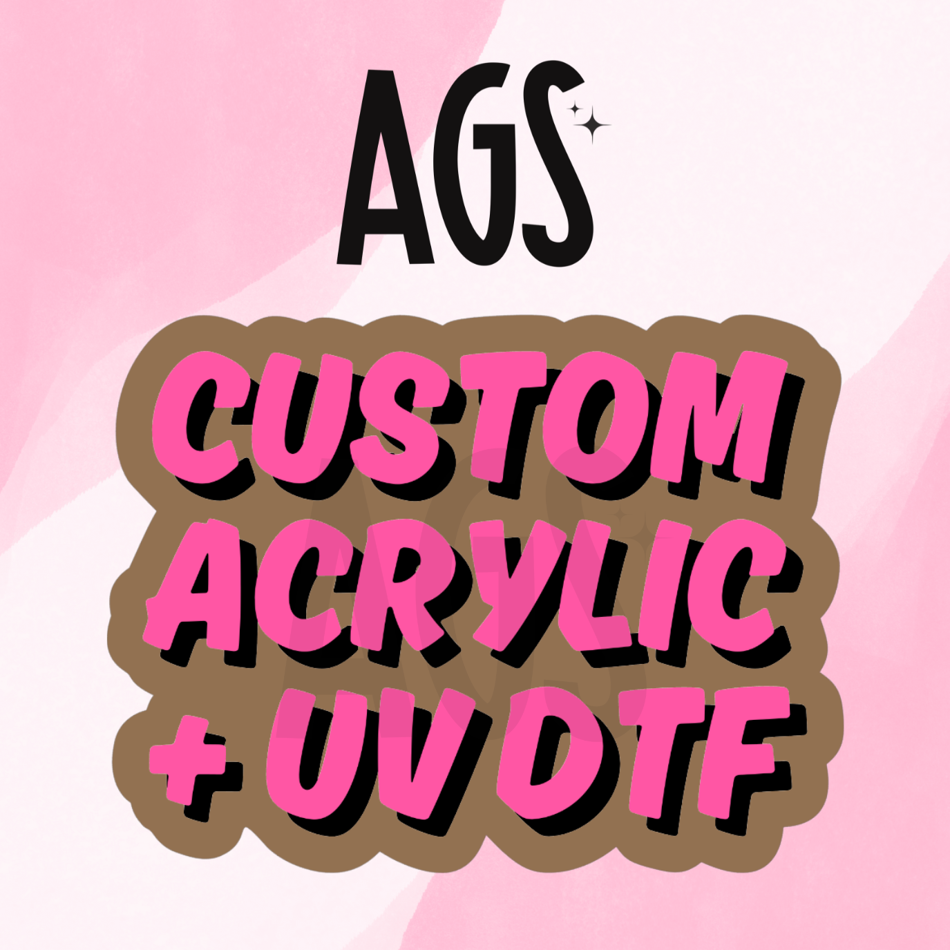 CUSTOM ACRYLIC + UVDTF