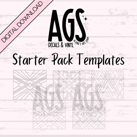 Starter Pack Tumbler Template -Digital Download
