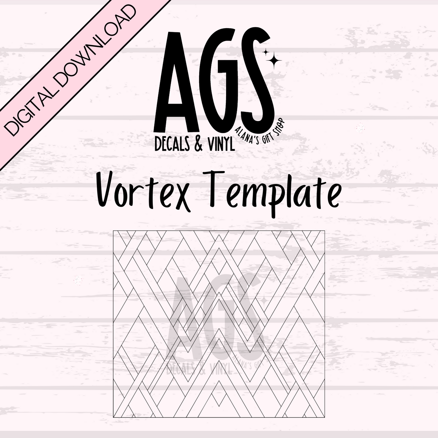 Vortex- Tumbler Template -Digital Download